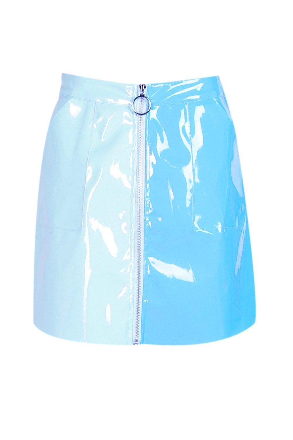 Baby blue clearance vinyl skirt